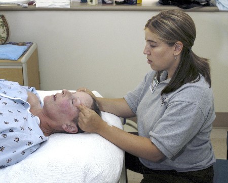 Patient experiences a moment of peace in the hospital